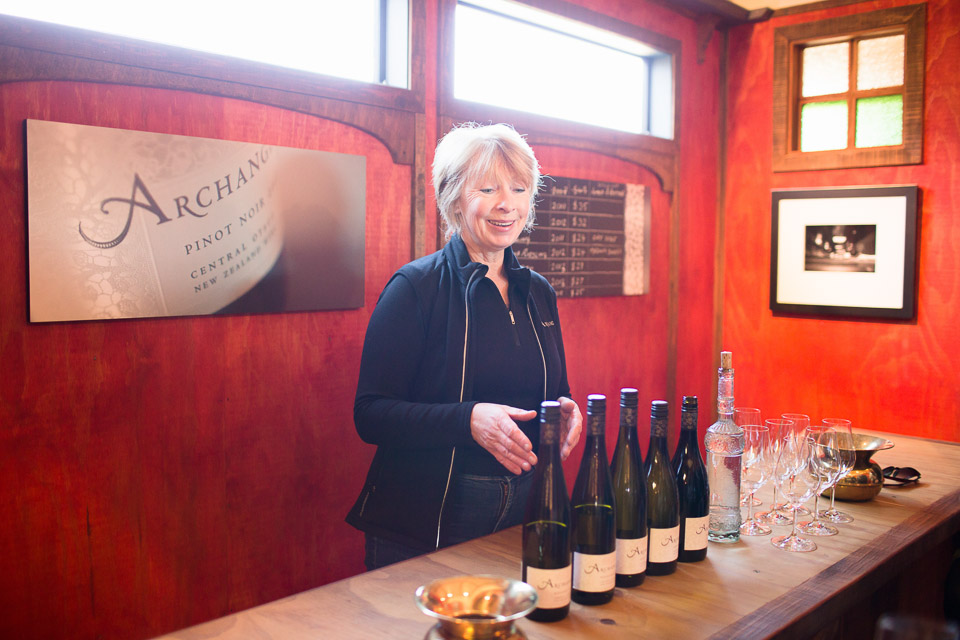 Archangel Pinot Noir wine tasting in New Zealand with Wanaka Wine Tours
