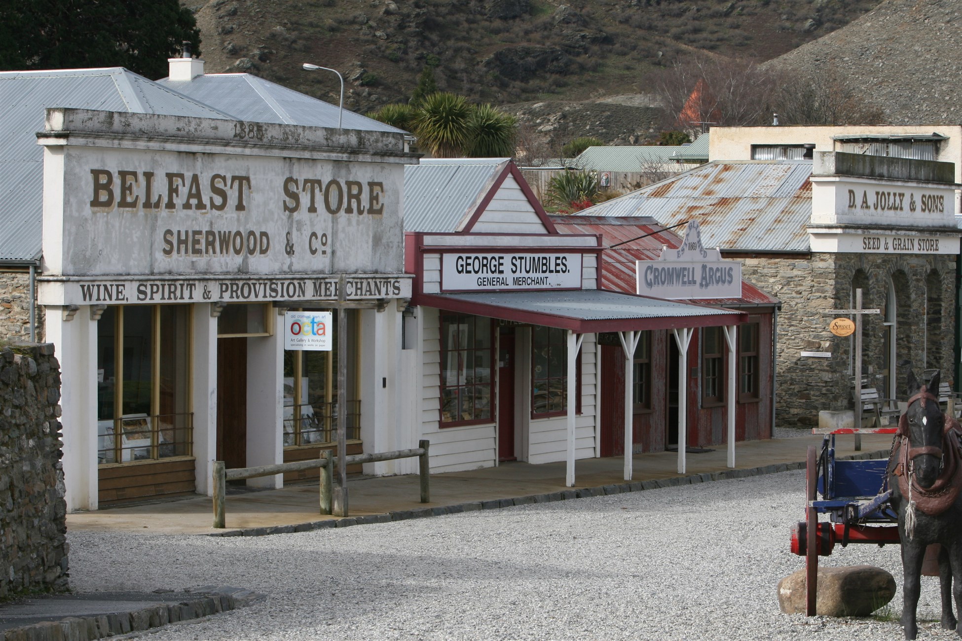 Cromwell old town visited with Wanaka Wine Tours