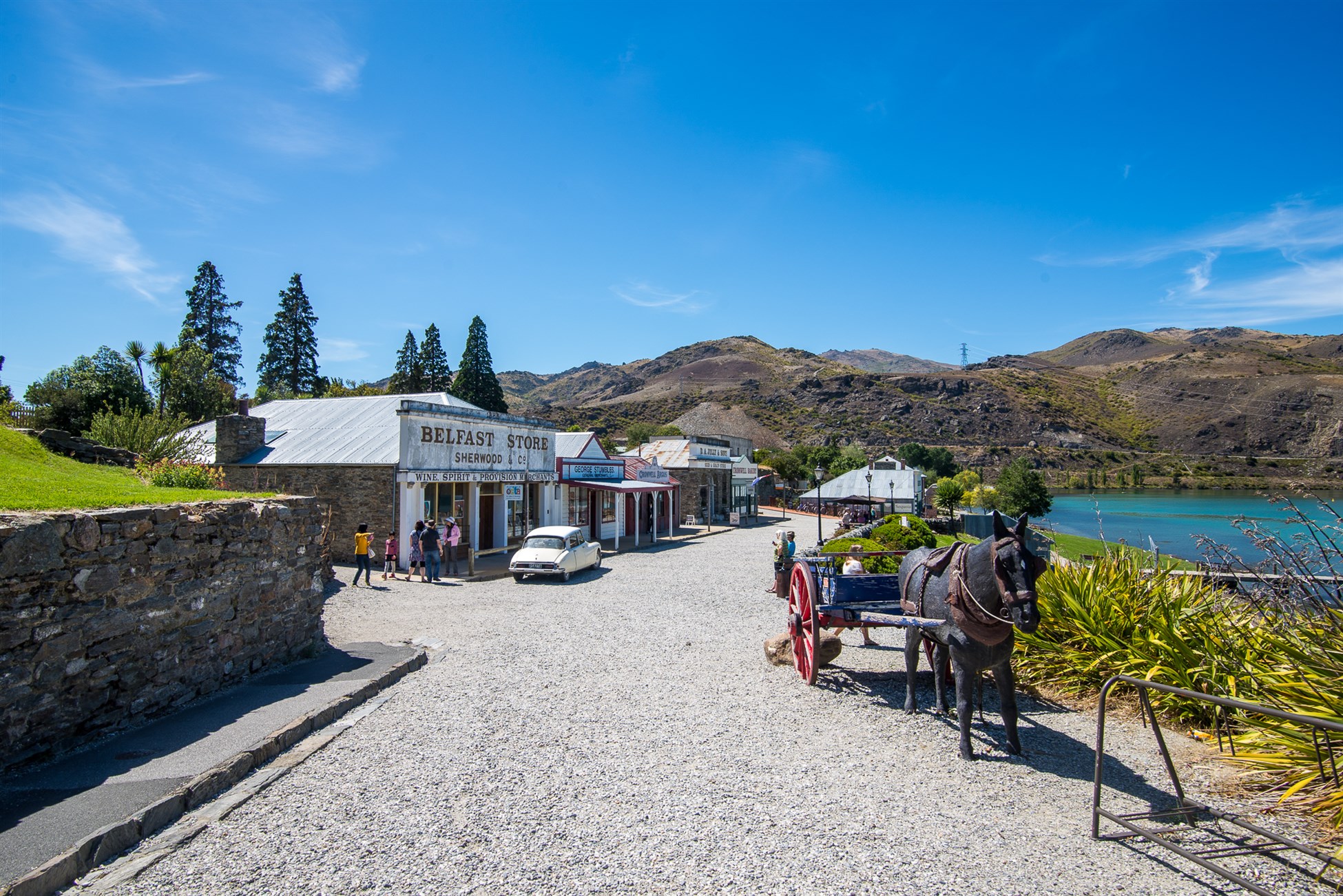 Cromwell visited while touring Central Otago vineyards with Wanaka Wine Tours