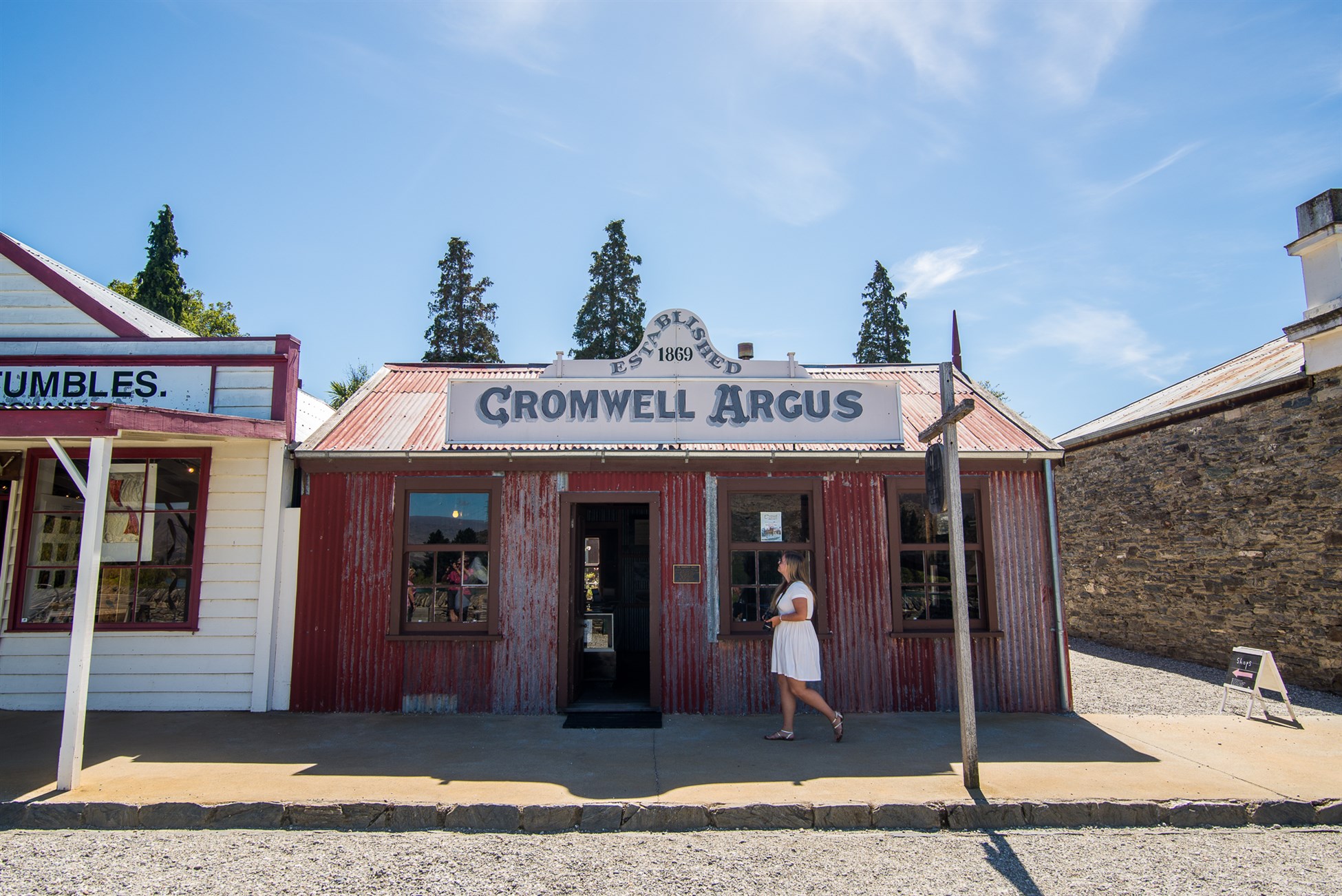 Cromwell visited while touring Central Otago vineyards with Wanaka Wine Tours