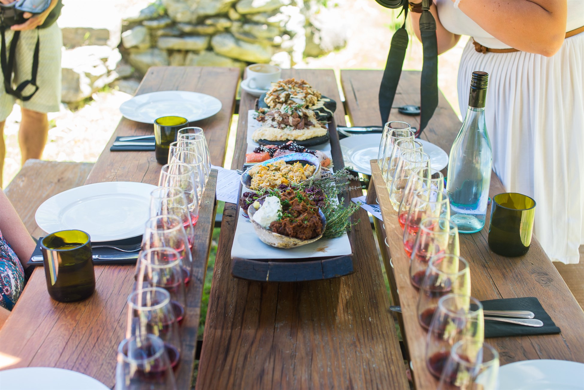 Lunch at a vineyard with Wanaka Wine Tours